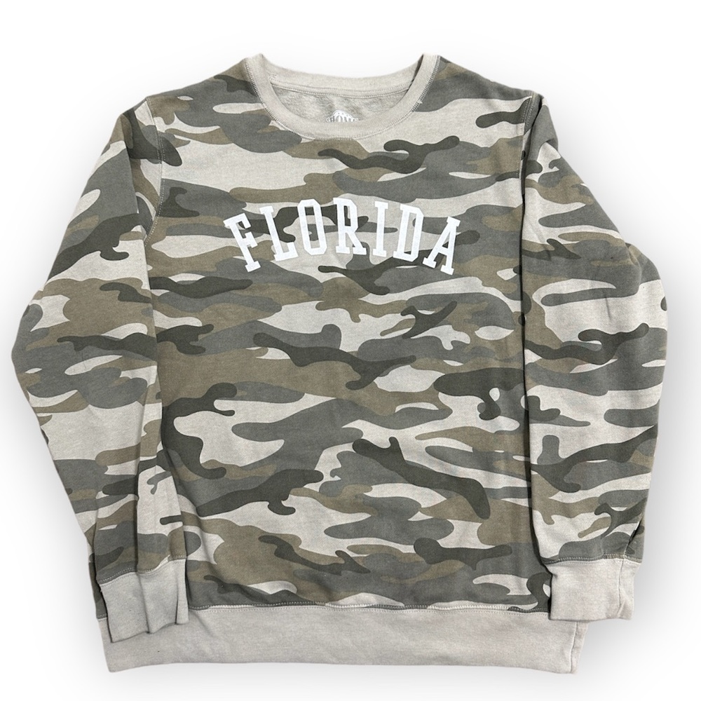Vintage Home Free Florida Camouflage Pullover